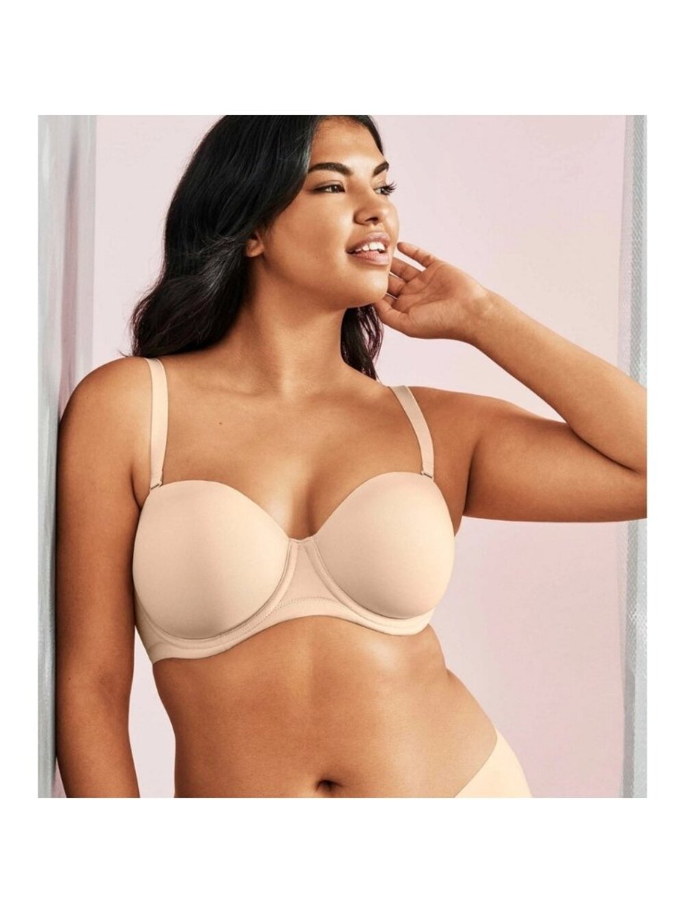 Wacoal Red Carpet Strapless Underwire Bra Nude Beige Lightly Lined 38G 854119